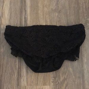 Crochet Black Swim Bottoms